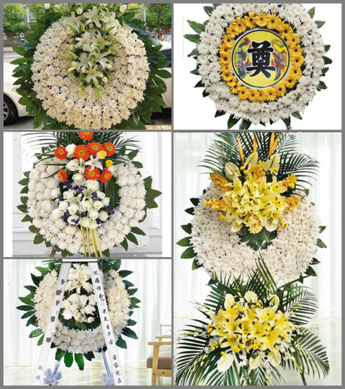 山东青岛平度市旧店镇王家流河村花圈速递